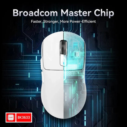 ATTACK SHARK X3 Pro Wireless Gaming Mouse, Tri-Mode Bluetooth & 2.4GHz PAW3395 26000 DPI Lightweight Gaming Mouse with 4KHz Polling Rate