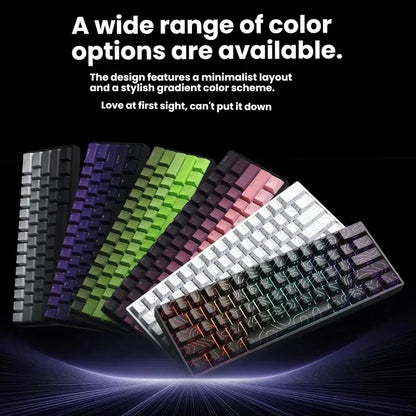 K61 USB Mini Mechanical Gaming Wired Keyboard Hot-Swappable Mechanical Keyboard Detachable Cable