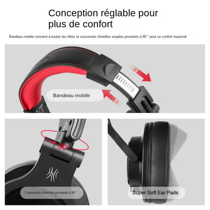 Oneodio Wired Over Ear Headphone With Mic Studio DJ Headphones Professional Monitor Recording & Mixing Headset For Gaming