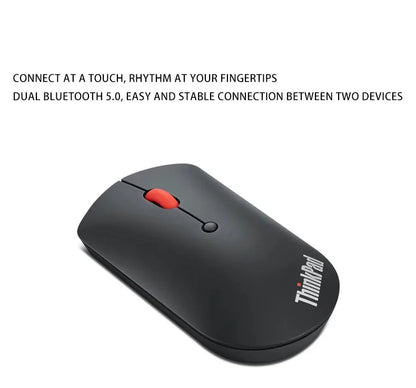 Lenovo ThinkPad Wireless Mouse 4Y50X88822 Dual Bluetooth Wireless Mouse, Ergonomic Office Mouse, 2.4GHz Laptop Mouse for Windows & Mac