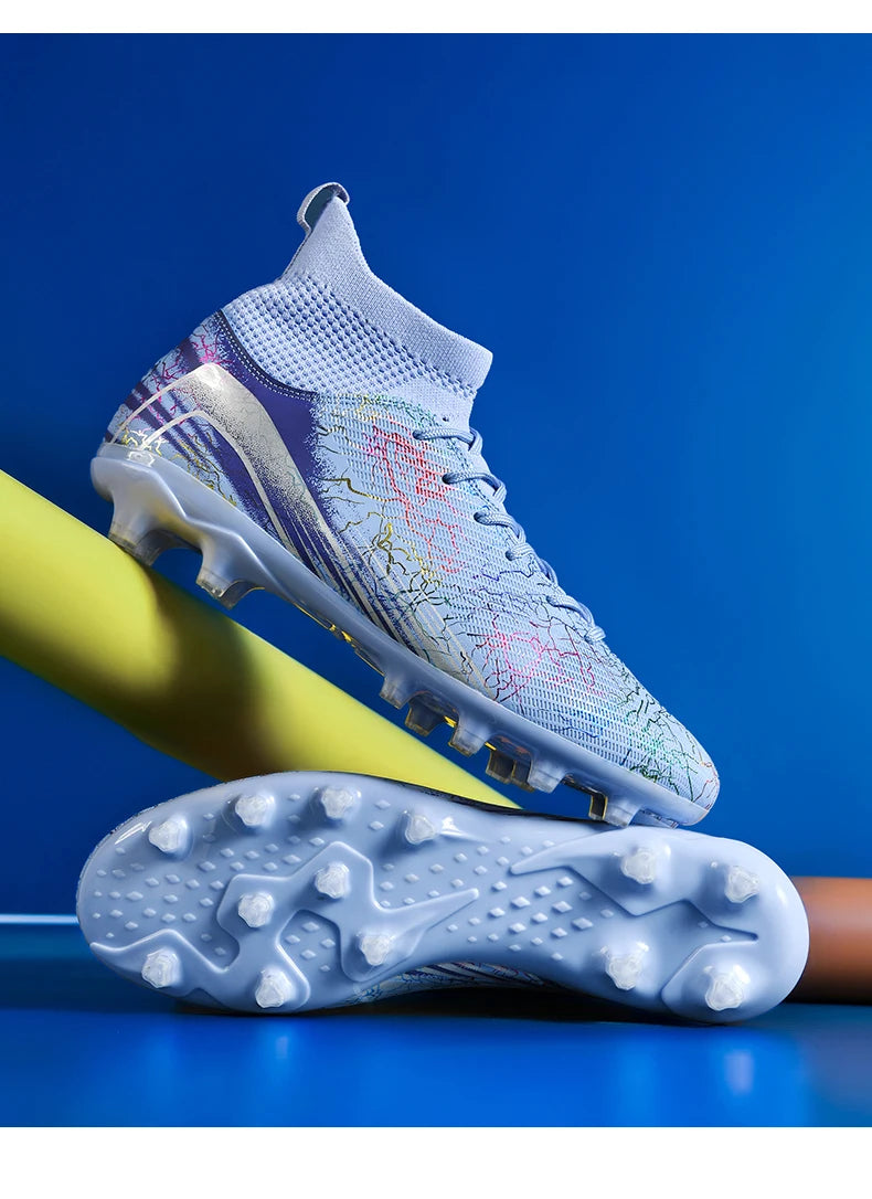 Nouvelles chaussures de football professionnelles pour hommes, chaussures de football antidérapantes, unisexes, respirantes, chaussures de futsal, nouvelles chaussures à crampons, livraison directe, ultralégères