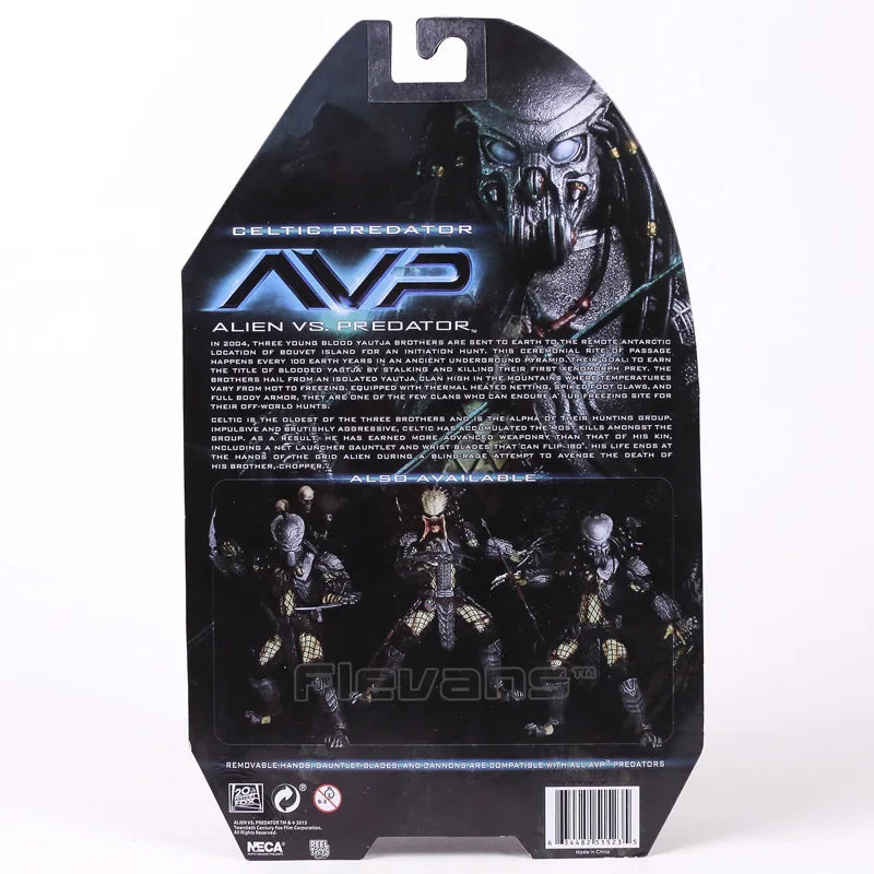 NECA AVP Alien vs. Predator Chopper Celtic Scar Predator 7" Action Figure Joint Movable Model Toy