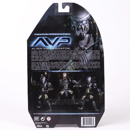 NECA AVP Alien vs. Predator Chopper Celtic Scar Predator 7" Action Figure Joint Movable Model Toy