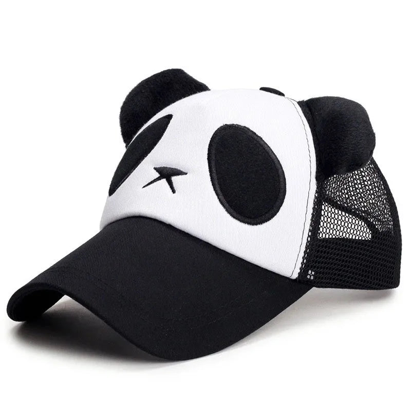 Summer Cute Panda Baseball Caps For Men Women Cotton Hip Hop Snapback Hats Sun Protection Boys Girls Outdoor Gorras Dropshipping