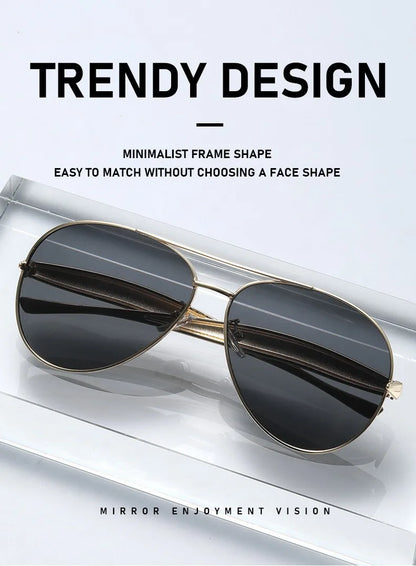 High-end Quality Metal Sunglasses - Fashionable, Retro Pilot-style Sunglasses - Uv-protective Sun Glasses - 7508