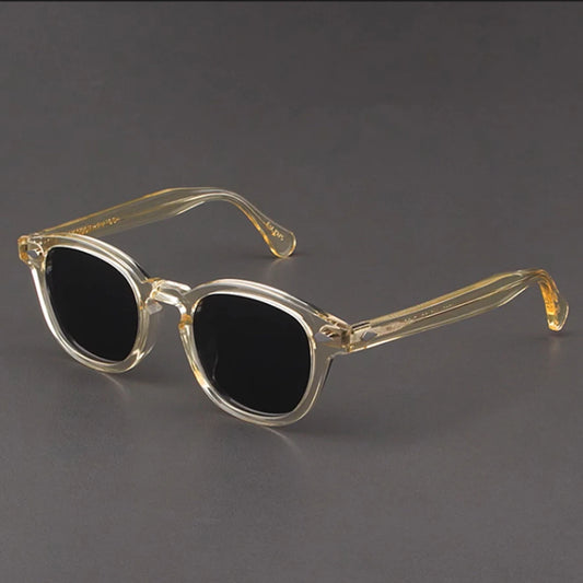 Polarized Sunglasses Men Women Johnny Depp Lemtosh Style Sun Glasses Retro Round Acetate Frame UV400 Lens Oculos
