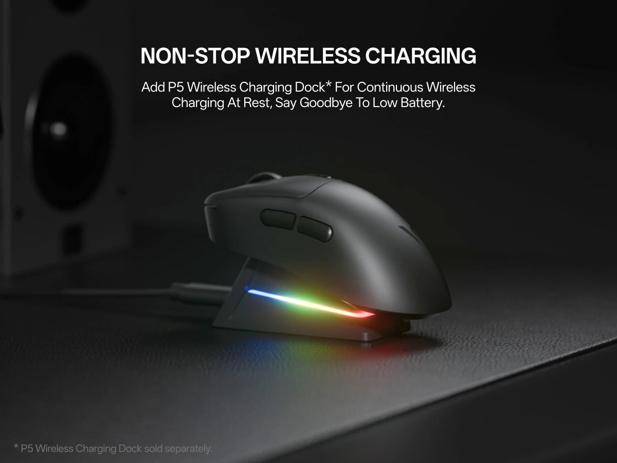Rapoo VT3Pro GEN-1 Wireless Gaming Mouse 26,000 DPI, 8KHz Polling Rate, 59g Lightweight, 9 Programmable Buttons, PAW3398 Optical Sensor