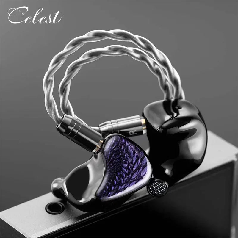 Écouteurs de jeu filaires Kinera Celest Wyvern noirs, intra-auriculaires, HiFi, avec un transducteur dynamique LCP de 10 mm, casque musical avec micro 3,5 mm Type-C