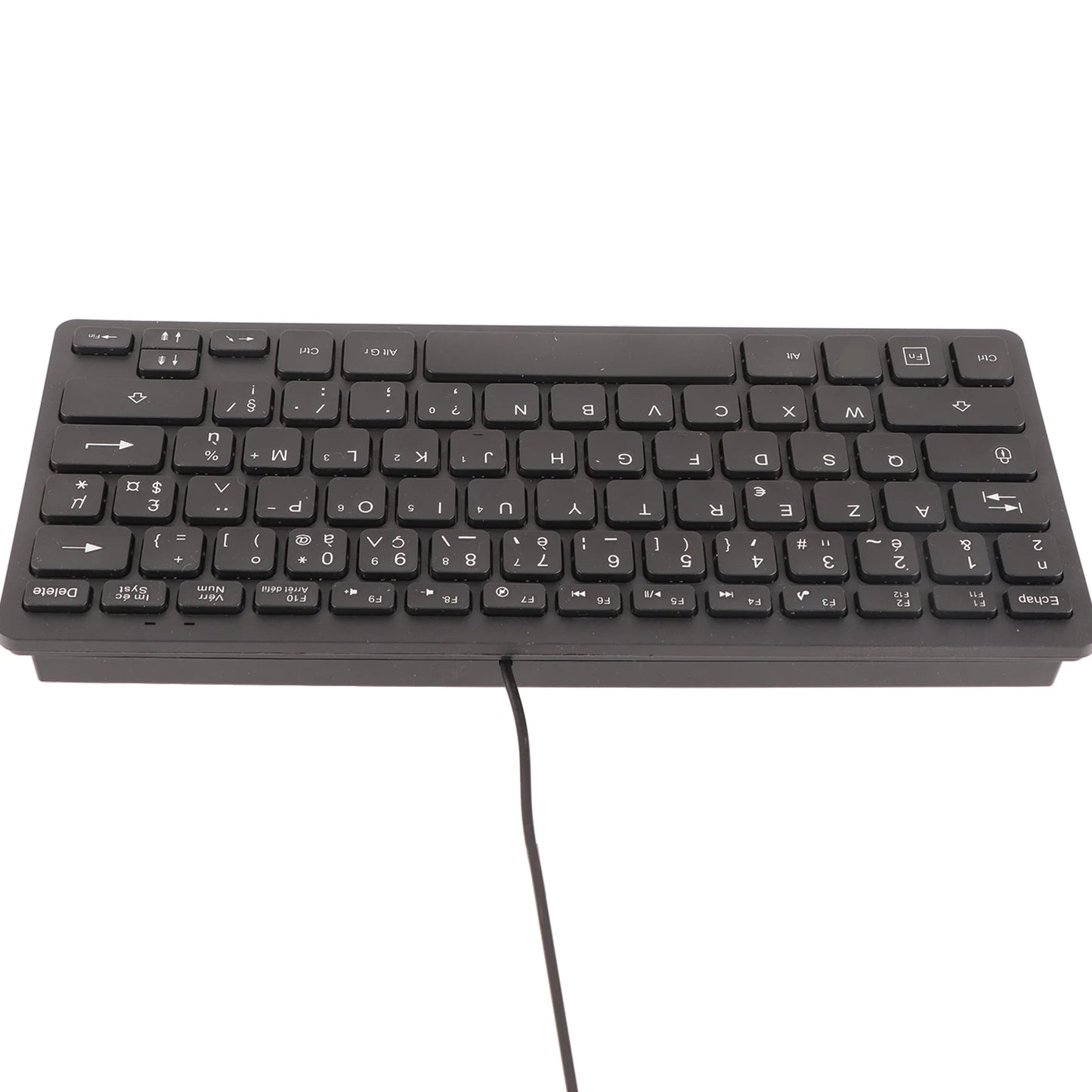 78 Keys Russian French German Keyboard Ergonomic Design UltraThin Mini Durable USB Wired Mechanical Keyboard for PC Laptops
