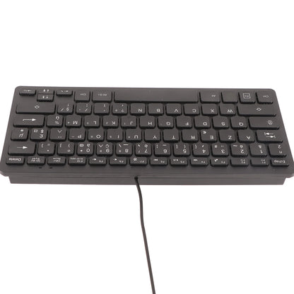 78 Keys Russian French German Keyboard Ergonomic Design UltraThin Mini Durable USB Wired Mechanical Keyboard for PC Laptops
