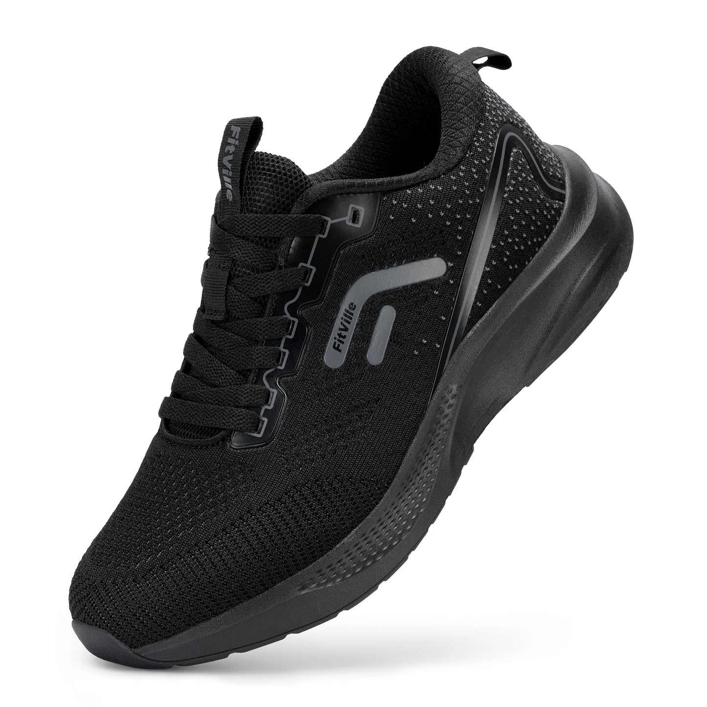 FitVille Mens Sport Running Shoes Breathable Lightweight Sneakers for Swollen Feet Wide Shoes Athletic Training Footwear