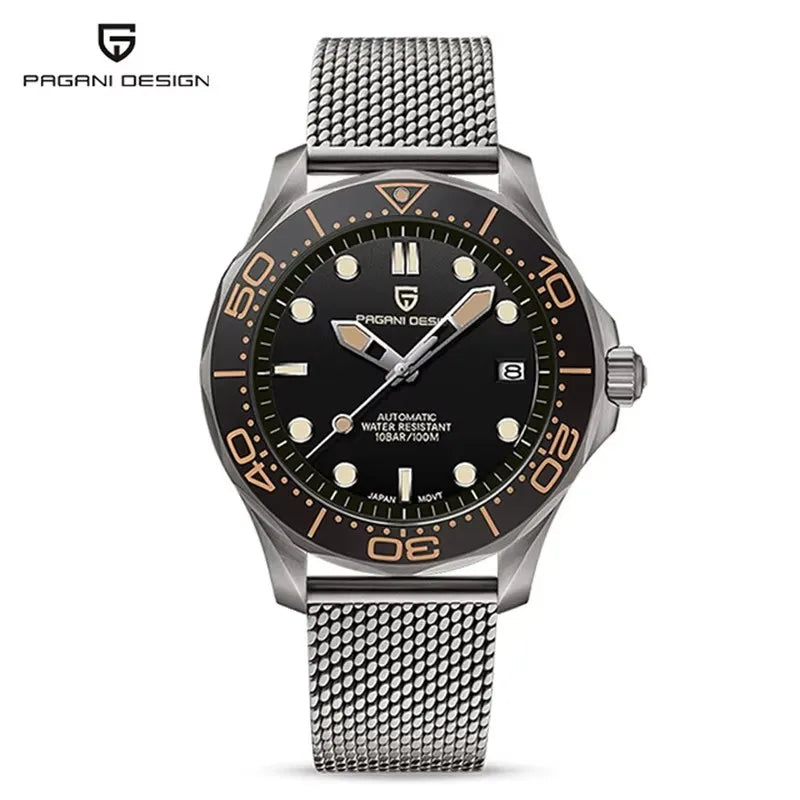 2025 New PAGANI DESIGN 007 Men's Watches Luxury Automatic Watch For Man Mechanical Wristwatches NH35 Men Gift AR Sapphire Mirror