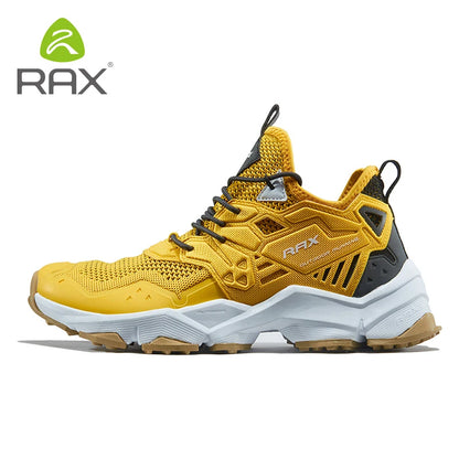 Chaussures de course RAX pour hommes et femmes – Chaussures de sport d'extérieur – Baskets légères et respirantes – Tige en maille aérée – Semelle extérieure antidérapante en caoutchouc naturel