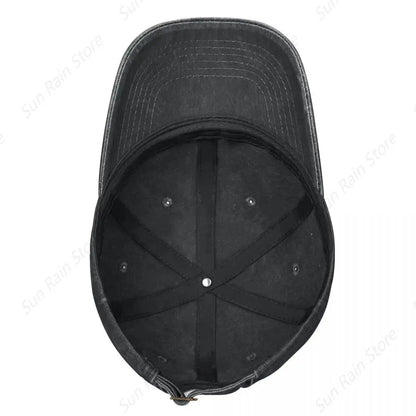 Cappellino da baseball in denim Bad Bunny con chiusura a scatto per uomo - Cappellino musicale "Un Verano Sin Ti" - Estate/Autunno - Stile vintage