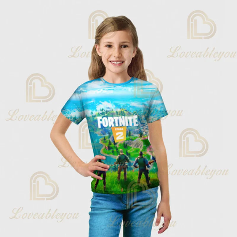 Fortnite Hoodie 3D Printed Plus Size Hooded Sweatshirt Tshirt Kids Fashion Streetwear Hoodie Casual Jacket