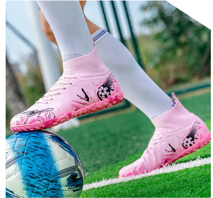 New Men Professional Soccer Shoes Non-slip Football Boots Unisex Breathable Futsal Sports New Cleats Drop Shipping Ultralight
