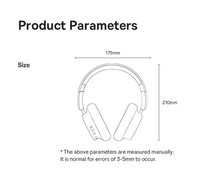 Auriculares inalámbricos Bluetooth 5.3 circumaurales Baseus – Diafragma HiFi de 40mm, auriculares plegables con 70H de reproducción y audio espacial