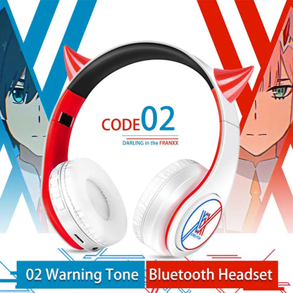 Fate Grand Order Jeanne d'Arc Anime Bluetooth Headphones Wireless Gaming Headset with Microphone, Stereo Sound, Silent Disco Earphones