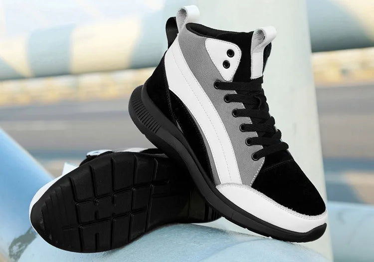 Buty podwyższające z wysoką cholewką – obuwie podwyższające – wkładki podwyższające dla mężczyzn 6 cm, 8 cm, 10 cm – trampki