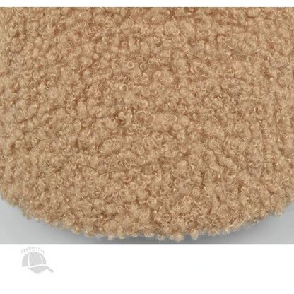 Winter Solid Color M-Label Lamb Wool Baseball Cap for Women, Outdoor Warm Casual Fashion Versatile Plush Duckbill Cap