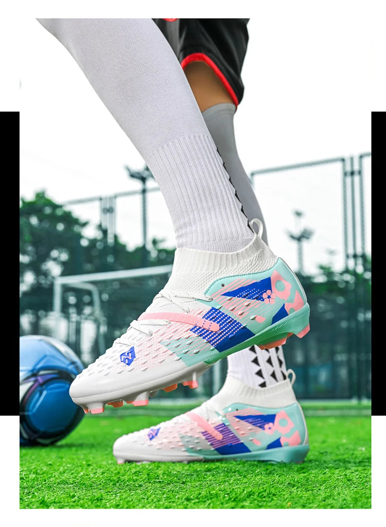 Football Boots Men Professional Soccer Shoes Sneaker Field Long Spikes Outdoor Competition Non Slip Comfortable Training Shoes