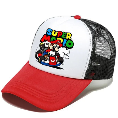 Casquettes de baseball décontractées Mario, casquettes universelles en polyester, articles pour enfants et chauffeurs routiers, casquettes ajustables pour adultes, accessoires d'anime