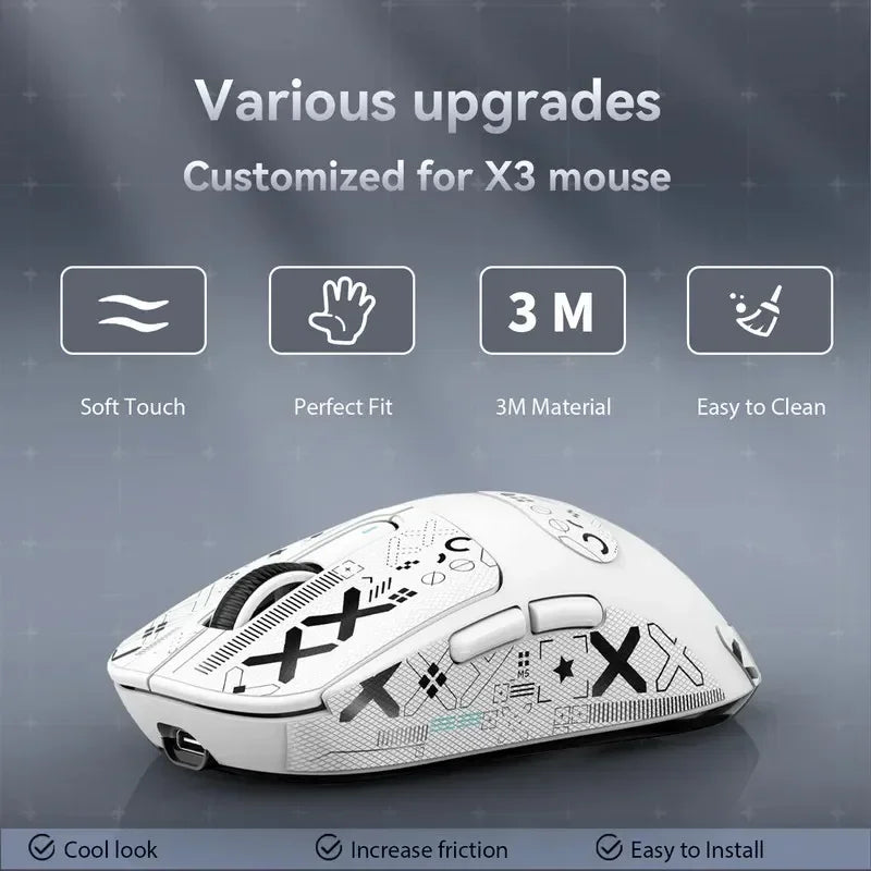ATTACK SHARK X3 Ultra-Light Wireless Gaming Mouse, Tri-Mode Bluetooth & 2.4G, PAW3395 26000 DPI, 55g Rechargeable Gaming Mouse for PC, Mac, PS & Xbox