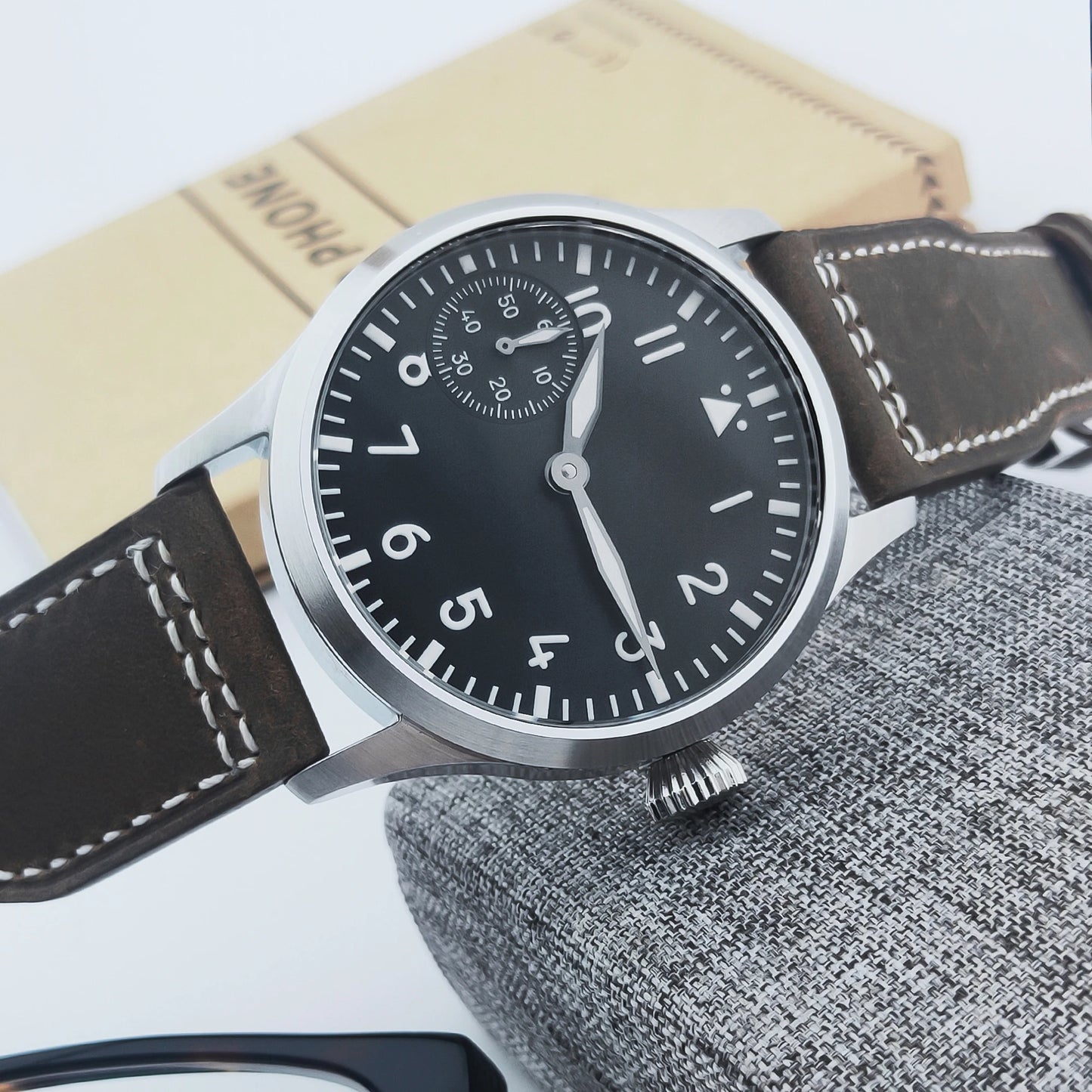 Corgeut Luxury Sapphire Glass 42 Mm Dial St3600 Or St3601 Hand-Wound Movement 316L Steel Case Men'S Watch 30 M Water Resistant