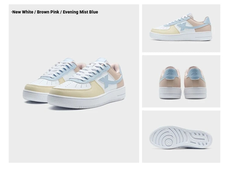 Xtep White Sneakers Female 2026 Spring Couples Versatile Trendy Casual Thick-soled Increase Sports Women Shoes 874118319851