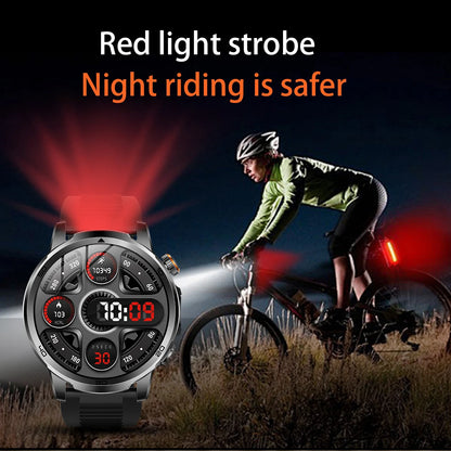 2026 New Military Outdoor Smart Watch 1.85‘’ AMOLED 1000mAh Large Battery 5ATM Waterproof Voice Call Sports Men Fitness Bracel