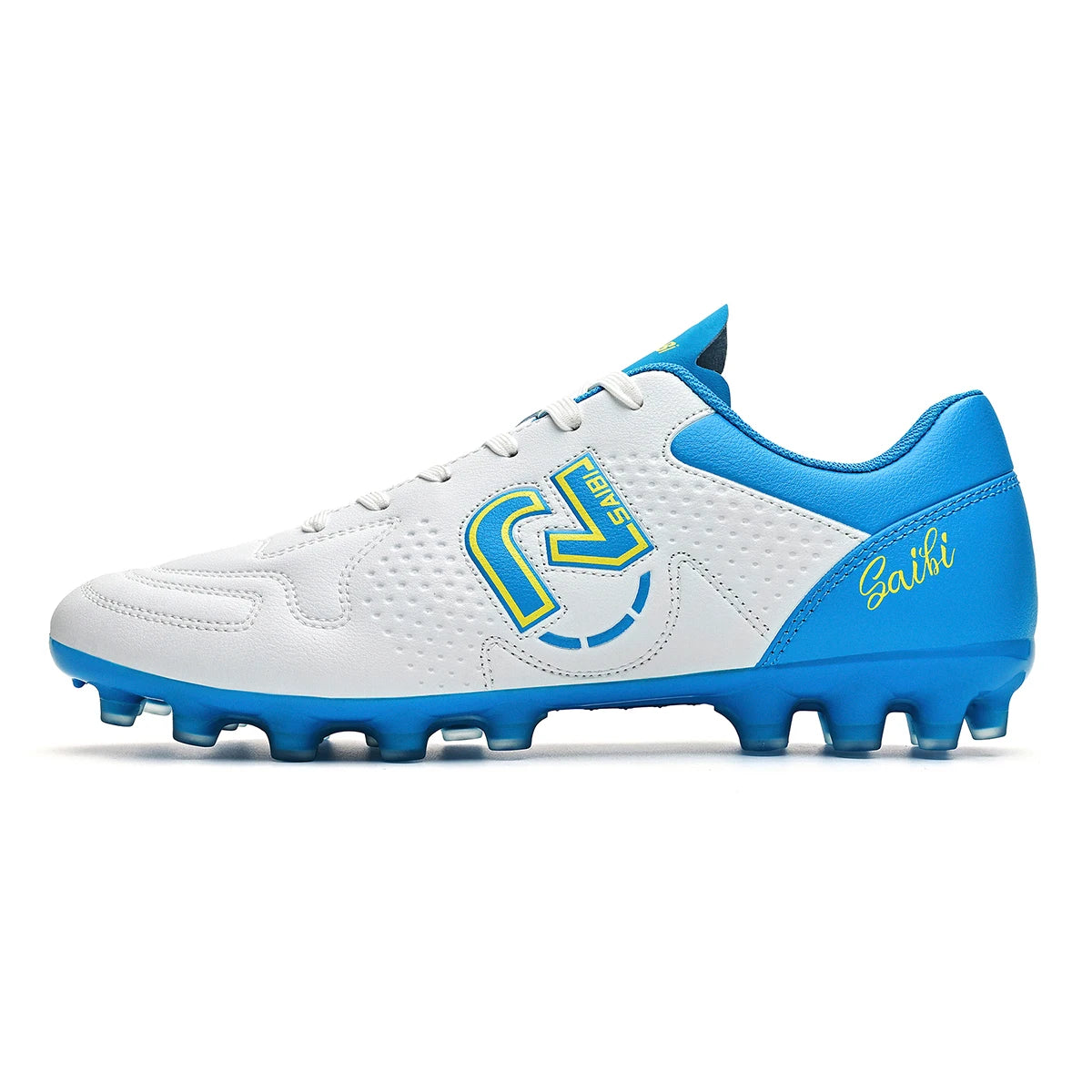 Low-top, studded soccer shoes, unisex, TF and FG, slip-resistant and wear-resistant, available in 4 colors to choose from.