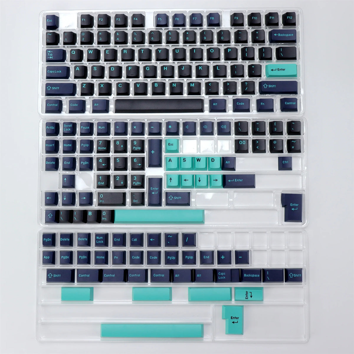 KBDiy 174 Keys/Set PBT GMK Apollo Keycap Double Shot Minimalist ISO Cherry Profile for Game Mechanical Keyboard Keycaps for MX