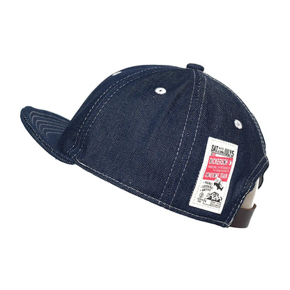 Four Seasons Fashion baseballkasket i denim med kort skygge til mænd og kvinder – Dad Hat – justerbar i Trucker-stil – kasketter med lav profil