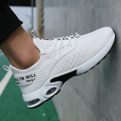 Summer Men's Mesh Casual Sports Shoes Spring and Summer Tennis Lightweight Walking Black Sneakers 2025 Hot Selling Item
