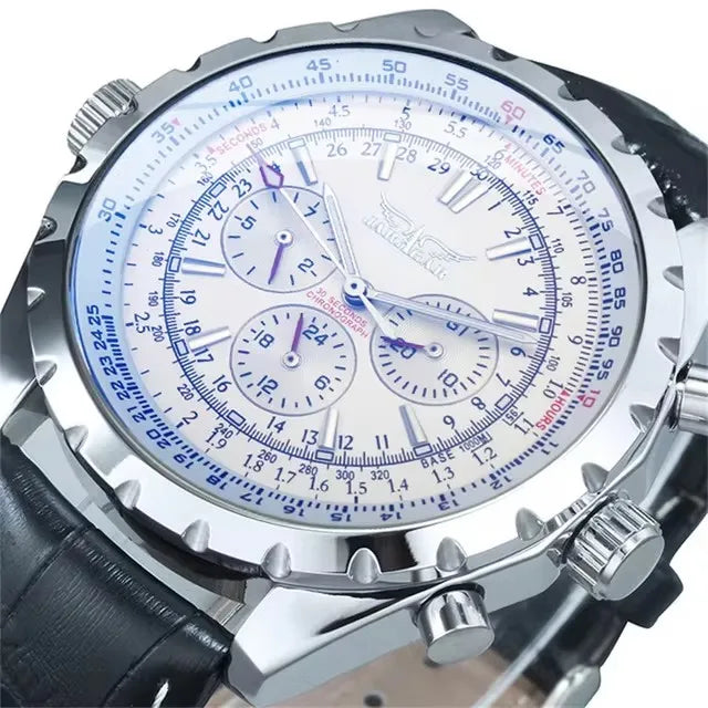 JARAGAR 212 Mechanické automatické pánské hodinky, módní, business, luxusní, s týdenním kalendářem, prémiový dárek pro muže, Reloj Hombre