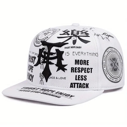 2026 New Fashionable Creative Baseball Hat T Graffiti Embroidery Street Hip Hop Hat Daily Casual Wear Sunshade Hat Flat Edge Hat