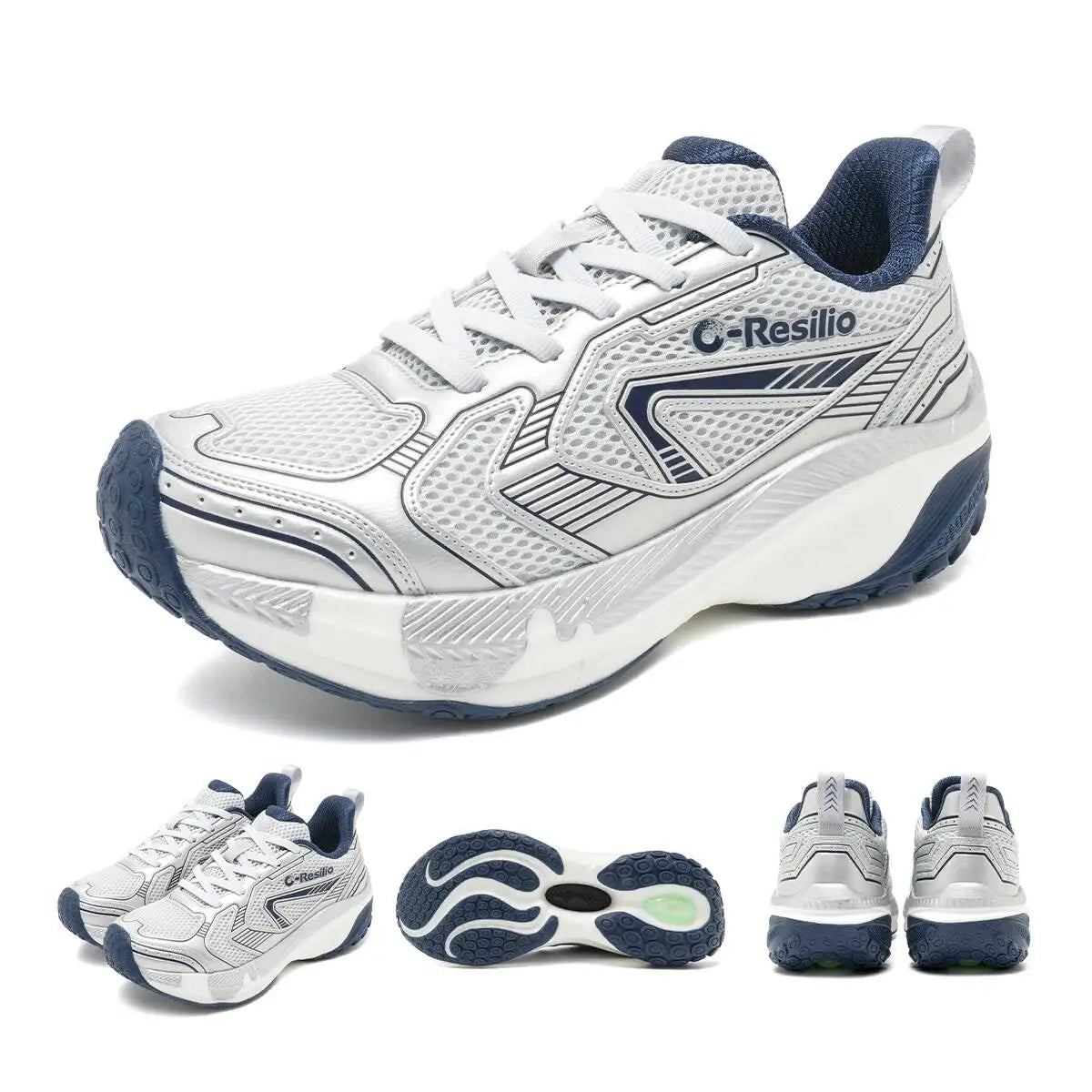 ONEMIX Baskets légères pour homme avec amorti, chaussures de sport et de course à amorti, chaussures décontractées pour femme, souples et élastiques 25216