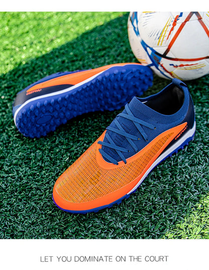 Męskie buty piłkarskie Sportowe dla dorosłych Z długimi kolcami Buty piłkarskie Treningowe Buty na świeżym powietrzu Oddychające Antypoślizgowe Chłopięce Meczowe Wygodne