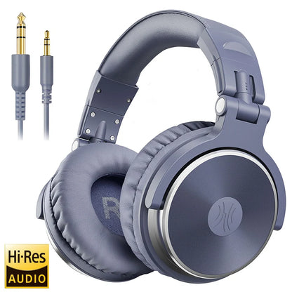OneOdio Professional DJ Headphones Over-Ear Studio Monitor Headset with Microphone, HiFi Wired Bass Gaming Headphones for PC, Phone, PS4 & Xbox