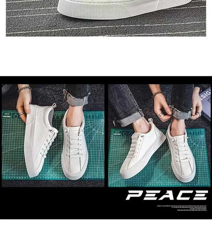 Pánske tenisky, voľnočasová obuv, pánske balerínky, Zapatillas Hombre, ľahká obuv z PU kože, priedušná obuv, pánska biela športová obuv, tenisky