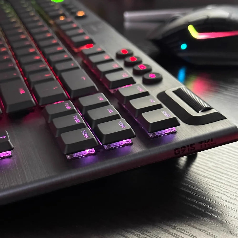 Wireless Gaming Mechanical Keyboard Keycaps Compatible with Logitech G913TKL G915 G813 G815 RGB Transparent Keyboard