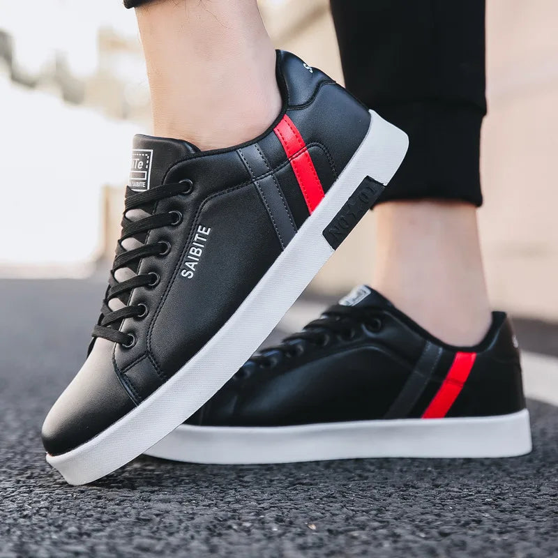 Zapatillas casuales de skate para hombre, blancas, para exteriores y ocio, transpirables, para caminar, planas, Chaussure Homme 39-48
