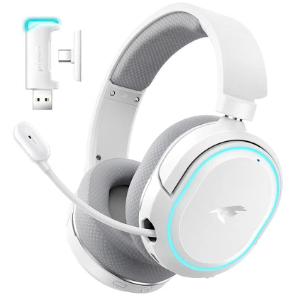 Picun G2 Wireless Gaming Headset Bluetooth 5.3 – 7.1 Surround Sound, 5ms Low Latency Gaming Headphones with ENC Microphone for PC, PS5, PS4, Switch & Mobile