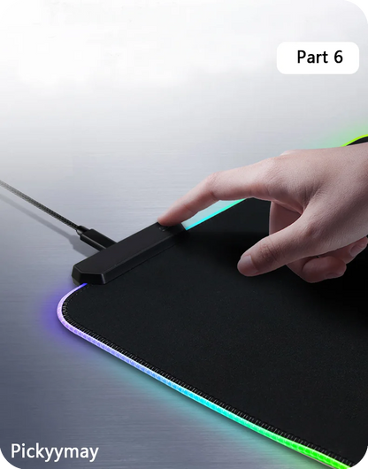 Space Large RGB Mouse Pad Gaming Mousepad LED Mouse Mat Gamer Mousemats Table Pads PC Desk Mat RGB Keyboard Mat XXL 90x40cm