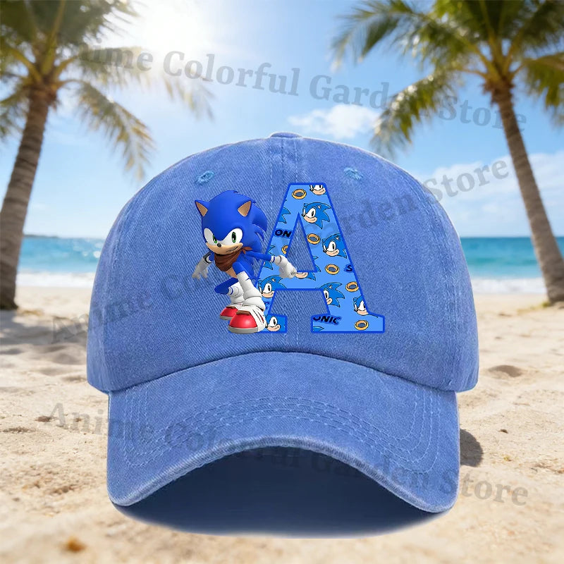 Anime Sonics baseballkasket til mænd og kvinder – tegneserie-mode, kasketter med skygge, voksne, sommer, flotte solhatte, hiphop-hat, gave