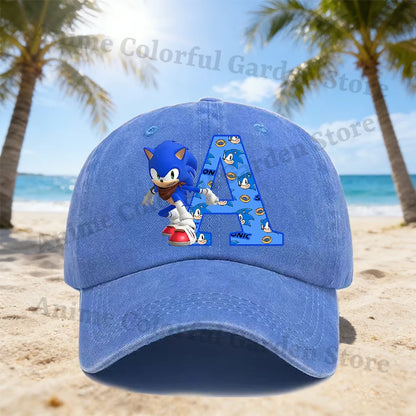 Anime Sonics baseballkasket til mænd og kvinder – tegneserie-mode, kasketter med skygge, voksne, sommer, flotte solhatte, hiphop-hat, gave