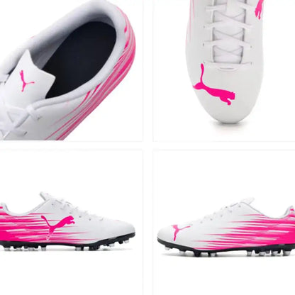 Chaussures de football PUMA pour hommes MG Cleat Soccer TT avec crampons à rainures 108519-01 108519-03, talon renforcé
