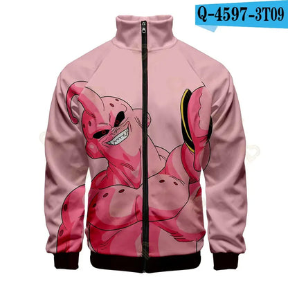 Produit gaming premium Fraquane, produits de luxe, nouvelle génération, équipement gamer, New Fashion Dragon Ball Print Stand Collar Zipper Hoodie Men Women Zipper Hoodies Jackets Long Sleeve Sport Hip Hop Sweatshirts