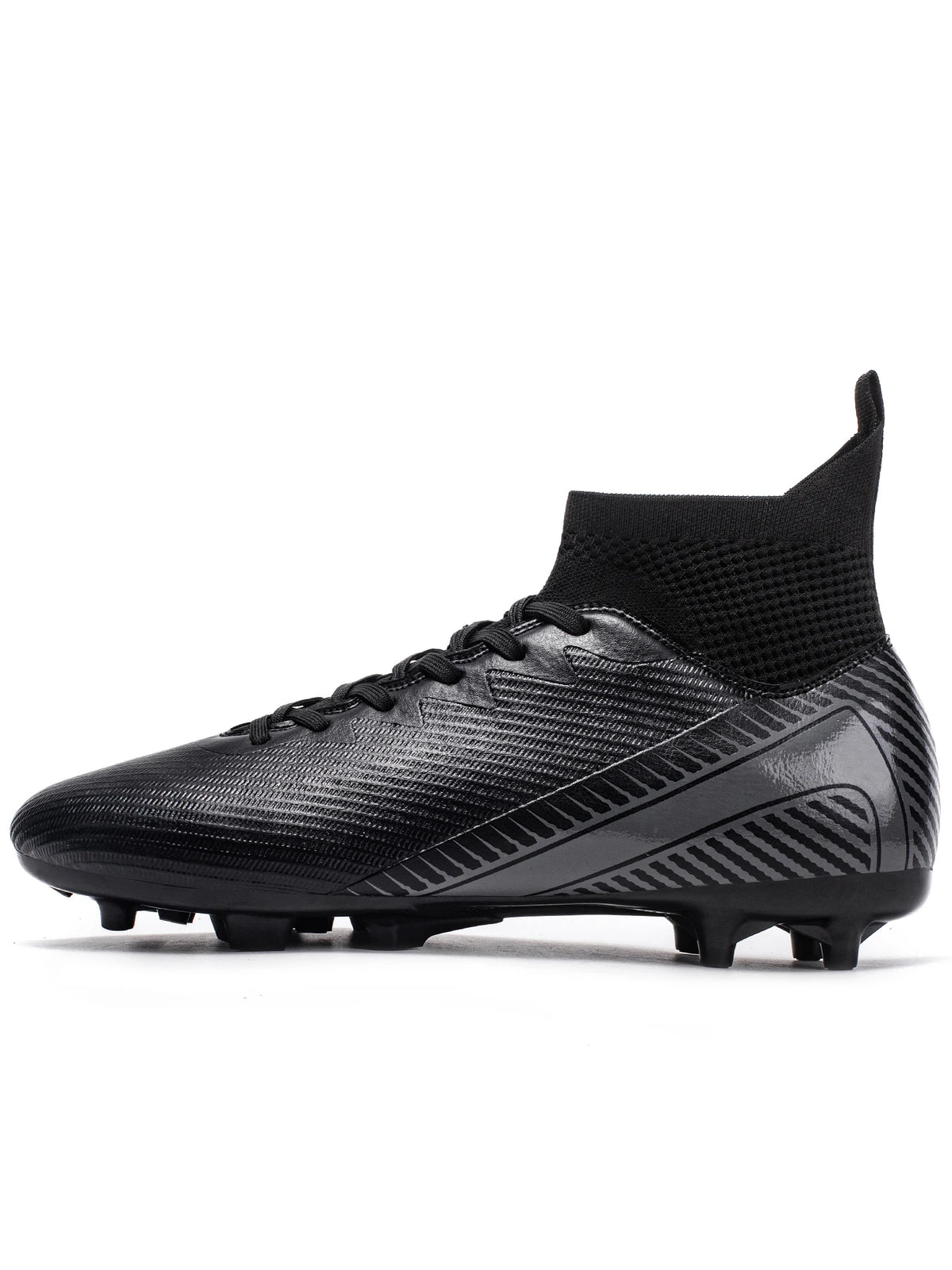 Scarpe da calcio Professional Grass AG FG con tomaia integrata in tessuto PU e suola resistente in TPU, antiscivolo e resistente all’usura, calzature per ragazzi