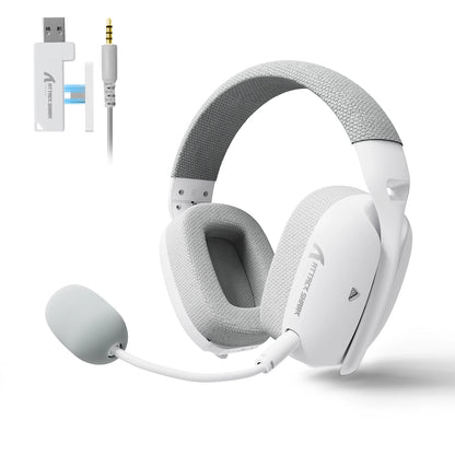 Auriculares gaming ATTACK SHARK L80PRO 3 en 1 – Auriculares Bluetooth inalámbricos de baja latencia con doble micrófono, sonido Hi-Fi de 40mm y conexión estable